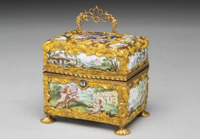 图片[2]-Gilt bronze personal accessory case with painted enamel decoration. Europe, 18th century.-China Archive